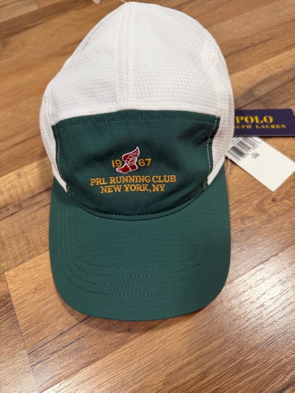 Ralph Lauren 1967 PRL Running Club P Wing Adjustable Hat.  NWT